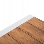 ΤΡΑΠΕΖΙ ΕΞΩΤ ΧΩΡΟΥ GOYA HM6059 01 ΑΛΟΥΜΙΝΙΟ ΛΕΥΚΟ POLYWOOD 160X80Χ75Υεκ c500963