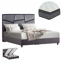 ΚΡΕΒΑΤΙ ΔΙΠΛΟ ΜΕ ΣΤΡΩΜΑ ΑΠΟΘ ΧΩΡΟ IRIDA HM21166 ΓΚΡΙ ΒΕΛΟΥΔΟ--ΓΙΑ 160x200εκ c500969