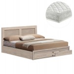 ΚΡΕΒΑΤΙ ΔΙΠΛΟ ΜΕ ΣΥΡΤΑΡΙΑ ΣΤΡΩΜΑ CAPRI HM21169 ΜΕΛΑΜΙΝΗ SONAMA--ΓΙΑ 150x200εκ c500972