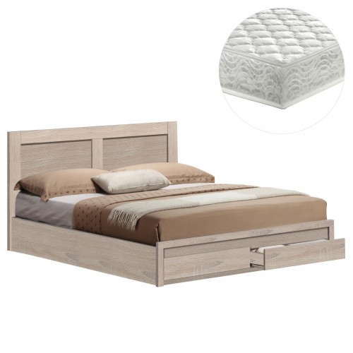 ΚΡΕΒΑΤΙ ΔΙΠΛΟ ΜΕ ΣΥΡΤΑΡΙΑ ΣΤΡΩΜΑ CAPRI HM21169 ΜΕΛΑΜΙΝΗ SONAMA--ΓΙΑ 150x200εκ c500972