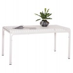 ΤΡΑΠΕΖΙ ΑΛΟΥΜΙΝΙΟΥ RACHEL HM6339 02 ΛΕΥΚΟ 150x80x75Υεκ c500973