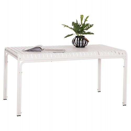 ΤΡΑΠΕΖΙ ΑΛΟΥΜΙΝΙΟΥ RACHEL HM6339 02 ΛΕΥΚΟ 150x80x75Υεκ c500973