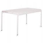 ΤΡΑΠΕΖΙ ΑΛΟΥΜΙΝΙΟΥ RACHEL HM6339 02 ΛΕΥΚΟ 150x80x75Υεκ c500973