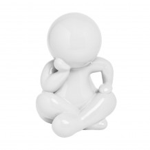 ENZO DECO ΦΙΓΟΥΡΑ RESIN ΛΕΥΚΟ 25 1x22 4xH35 5cm c500976