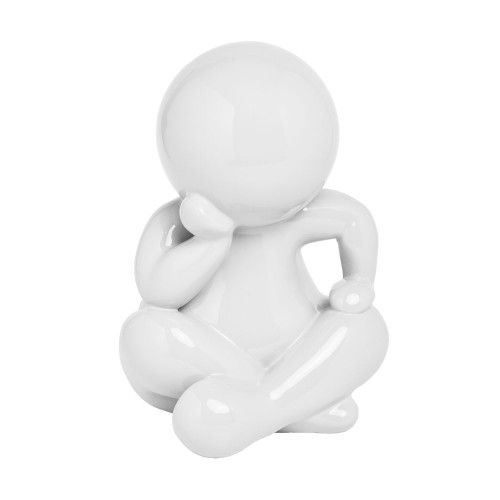 ENZO DECO ΦΙΓΟΥΡΑ RESIN ΛΕΥΚΟ 25 1x22 4xH35 5cm c500976