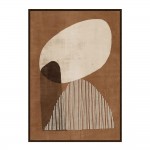 CONVEX ΠΙΝΑΚΑΣ ΔΙΑΚΟΣΜΗΣΗΣ 60x90x4 ΚΑΜΒΑΣ TERRACOTTA ΜΠΕΖ MDF ΚΑΦΕ c500977