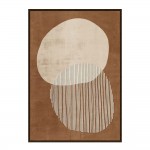 CONVEX ΠΙΝΑΚΑΣ ΔΙΑΚΟΣΜΗΣΗΣ 60x90x4 ΚΑΜΒΑΣ TERRACOTTA ΜΠΕΖ MDF ΚΑΦΕ c500978