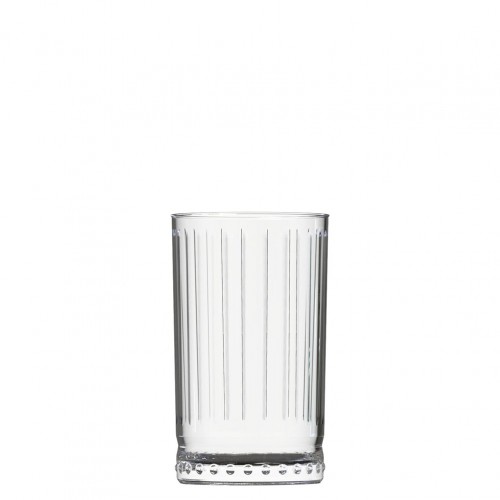 Γυάλινο Ποτήρι Σκαλιστό Ψηλό 44 3cl φ7x12 9cm GALATA CRISTAR - Σετ 24 c500982