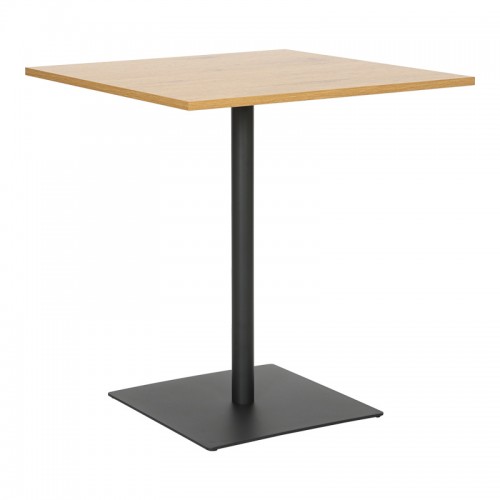 Τραπέζι Nerobian pakoworld mdf σε sonoma απόχρωση 70x70x75εκ c501007