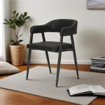 Πολυθρόνα Sezan pakoworld pu σε μαύρη απόχρωση 56x55x78εκ c501008