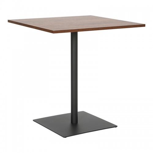 Τραπέζι Nerobian pakoworld mdf σε καρυδί απόχρωση 70x70x75εκ c501009