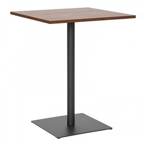 Τραπέζι Nerobian pakoworld mdf σε καρυδί απόχρωση 60x60x75εκ c501014