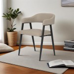 Πολυθρόνα Sezan pakoworld pu σε γκρι-μπεζ απόχρωση 56x55x78εκ c501015