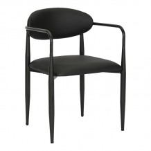 Πολυθρόνα Kalone pakoworld pu σε μαύρη απόχρωση 56x55x78εκ c501020