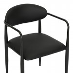 Πολυθρόνα Kalone pakoworld pu σε μαύρη απόχρωση 56x55x78εκ c501020