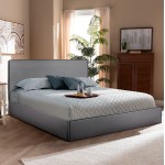 ΚΡΕΒΑΤΙ ΔΙΠΛΟ ΜΕ ΑΠΟΘ ΧΩΡΟ ΣΤΡΩΜΑ ALLIE HM21170 ΓΚΡΙ ΥΦΑΣΜΑ--ΓΙΑ 160x200εκ c501021