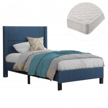 ΚΡΕΒΑΤΙ ΜΟΝΟ ΣΤΡΩΜΑ TRILLOP HM21203 14 ΜΠΛΕ ΥΦΑΣΜΑ--ΓΙΑ 120x200εκ c501025