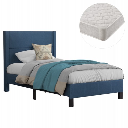 ΚΡΕΒΑΤΙ ΜΟΝΟ ΣΤΡΩΜΑ TRILLOP HM21203 14 ΜΠΛΕ ΥΦΑΣΜΑ--ΓΙΑ 120x200εκ c501025