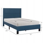 ΚΡΕΒΑΤΙ ΜΟΝΟ ΣΤΡΩΜΑ TRILLOP HM21203 14 ΜΠΛΕ ΥΦΑΣΜΑ--ΓΙΑ 120x200εκ c501025