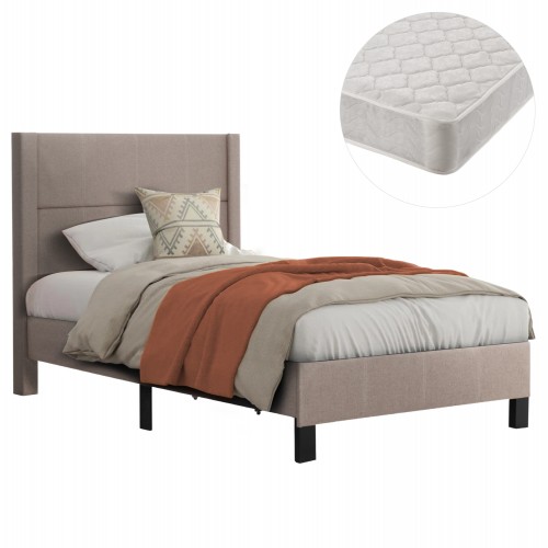 ΚΡΕΒΑΤΙ ΜΟΝΟ ΣΤΡΩΜΑ TRILLOP HM21203 15 ΜΠΕΖ ΥΦΑΣΜΑ--ΓΙΑ 120x200εκ c501026