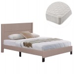 ΚΡΕΒΑΤΙ ΔΙΠΛΟ ΣΤΡΩΜΑ TRILLOP HM21202 15 ΜΠΕΖ ΥΦΑΣΜΑ--ΓΙΑ 160x200εκ c501029