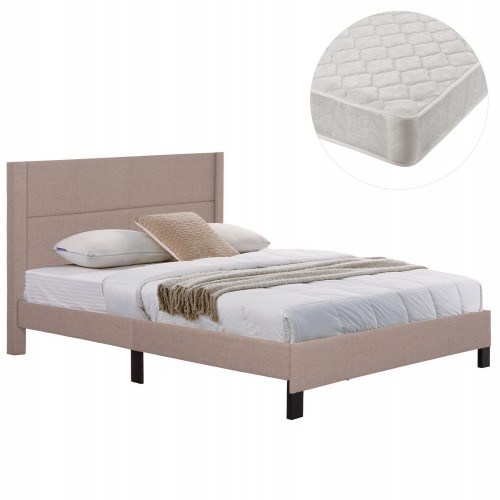 ΚΡΕΒΑΤΙ ΔΙΠΛΟ ΣΤΡΩΜΑ TRILLOP HM21202 15 ΜΠΕΖ ΥΦΑΣΜΑ--ΓΙΑ 160x200εκ c501029