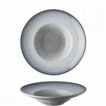 Πιάτο Ζυμαρικών πορσελάνης 27cm σειρά Elora Cloudy Grey LUKANDA - Σετ 6 c501041