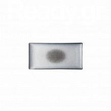 Πιατέλα ορθογώνια πορσελάνης 21x10cm σειρά Elora Cloudy Grey LUKANDA - Σετ 6 c501042