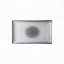 Πιατέλα ορθογώνια πορσελάνης 27x16cm σειρά Elora Cloudy Grey LUKANDA - Σετ 6 c501043