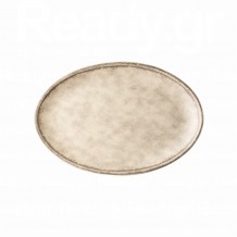 Πιατέλα Οβαλ πορσελάνης 31cm σειρά Future γκρι ματ LUKANDA c501056