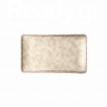 Πιατέλα ορθογώνια πορσελάνης 27x16cm σειρά Future γκρι ματ LUKANDA - Σετ 6 c501060