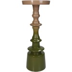 Κηροπήγιο ArteLibre Πράσινο Αλουμίνιο 11x11x30cm c501248