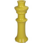 Κηροπήγιο ArteLibre Κίτρινο Κεραμικό 8x8x24cm c501250