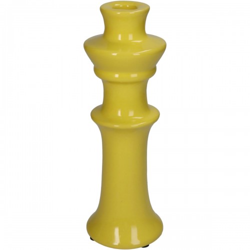 Κηροπήγιο ArteLibre Κίτρινο Κεραμικό 8x8x24cm c501250