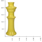 Κηροπήγιο ArteLibre Κίτρινο Κεραμικό 8x8x24cm c501250