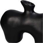 Βάζο ArteLibre Ακανόνιστο Μαύρο Polyresin 22 5x8x23 5cm c501251