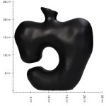 Βάζο ArteLibre Ακανόνιστο Μαύρο Polyresin 22 5x8x23 5cm c501251