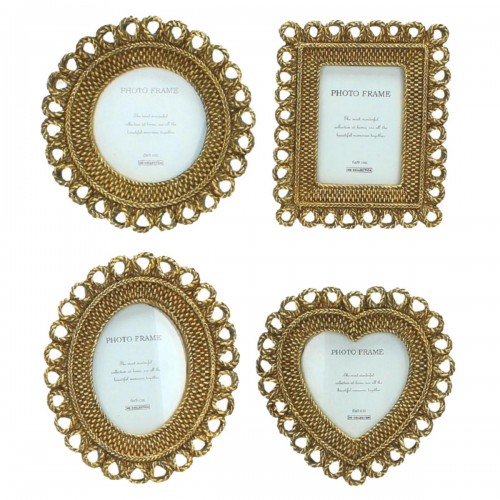 Κορνίζα ArteLibre Χρυσό Polyresin 6x9cm Σε 4 Σχέδια c501266