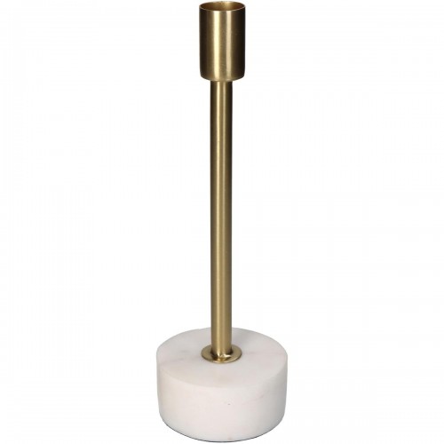 Κηροπήγιο ArteLibre Χρυσό Μέταλλο Μάρμαρο 7 5x7 5x24 5cm c501267
