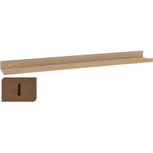 Ράφι Επιτοίχιο ArteLibre Φυσικό MDF 77x10x4cm c501293