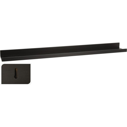 Ράφι Επιτοίχιο ArteLibre Μαύρο MDF 77x10x4cm c501294