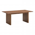 Τραπέζι Eleganza pakoworld mdf σε καρυδί απόχρωση 180x99x75 8εκ c501305