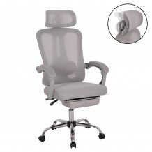 ΚΑΡΕΚΛΑ ΓΡΑΦΕΙΟΥ BARNET HM18258 02 ΓΚΡΙ MESH-ΓΚΡΙ ΣΚΕΛΕΤΟΣ NYLON 61x62x123Υ c501311