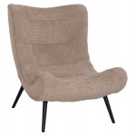 ΠΟΛΥΘΡΟΝΑ BRYM HM9605 08 ΣΚΟΥΡΟ ΜΠΕΖ ΜΠΟΥΚΛΕ ΥΦΑΣΜΑ-ΜΑΥΡΑ ΞΥΛΙΝΑ ΠΟΔΙΑ 80x95x95Υεκ c501313