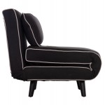 ΠΟΛΥΘΡΟΝΑ ΚΡΕΒΑΤΙ BRAXTON HM8425 03 ΜΑΥΡΟ ΥΦΑΣΜΑ 78x88x78Υεκ c501315