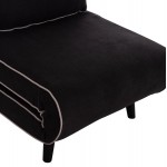 ΠΟΛΥΘΡΟΝΑ ΚΡΕΒΑΤΙ BRAXTON HM8425 03 ΜΑΥΡΟ ΥΦΑΣΜΑ 78x88x78Υεκ c501315