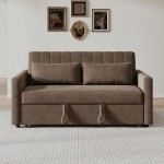 TEMPO-W Καναπές - Κρεβάτι Με ανάκλιση πλάτης Ύφασμα Καφέ c501322