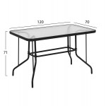ΣΕΤ ΤΡΑΠΕΖΑΡΙΑΣ 5ΤΜΧ ADAM HM21160 ΚΑΡΕΚΛΕΣ ΑΛΟΥΜΙΝΙΟΥ ΤΡΑΠΕΖΙ 120x70 ΓΚΡΙ c501339