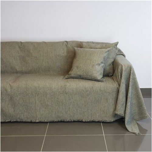 Ριχτάρι τετραθέσιου καναπέ 350x180cm ακρυλικό σενίλ γκρι ελληνικής κατασκευής c501405