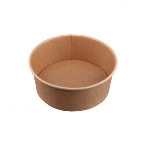 Χάρτινο μπωλ Kraft Φ15xΥ6cm 750ml μιας χρήσης - Σετ 100 c501410